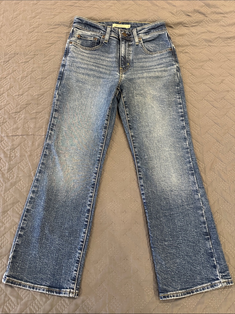 Classic Wide-Leg Women’s Jeans in Faded Blue